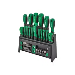 Rock Force Screwdriver Set with Bits CrV Straight Rod SL, PH, PZ, Torx, Hex 50 - 150 mm Length, RF-7039 (Pack of 39 Pcs)-picture-13