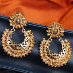 ANIKAS CREATION Gold-Plated Handcrafted Classic Chandbalis-picture-40