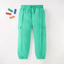 Ed-a-Mamma Kids Green Solid  Joggers-picture-12