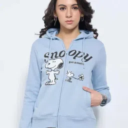 Sf Jeans By Pantaloons Blue Regular Fit Printed Hoodie-picture-17