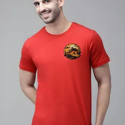 SZN Graphic Printed Round Neck Short Sleeves Casual T-shirt-picture-27