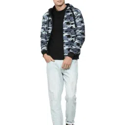 Campus Sutra Blue Full Sleeves Jacket image 4
