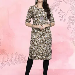 Ethnic basket Women Pack Of 2 Multicoloured Crepe Kurtas image 5