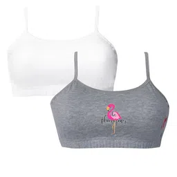 dchica Girls Pack Of 2 Double Layer Premium Cotton Non-Wired Non Padded Beginners Bra DCBRJU6916/xxs-picture-21
