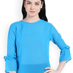 Style Quotient Women Blue Solid Top-image-75