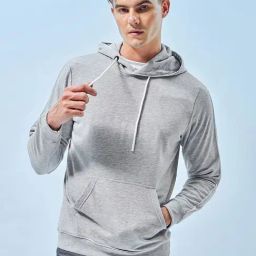 Bewakoof Grey Regular Fit Hooded Sweatshirt-picture-11