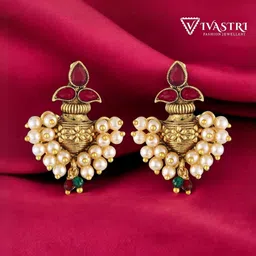 VIVASTRI Women Gold-Plated Alloy Earrings-picture-14