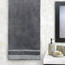 SPACES Grey Solid 600 GSM Hydro Cotton Bath Towel-picture-33