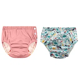 Chinmay Kids Reusable Swim Diaper Pants Pack of 2 Soft Adjustable and Leak-Proof Unisex Swimming Pool Wear for Infant Boys and Girls-image-48