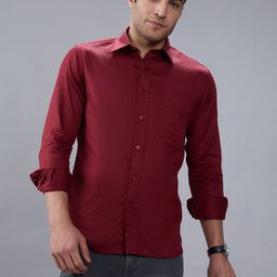 Kenneth Cole Men Solid Spread Collar Cotton Casual Shirt-picture-15