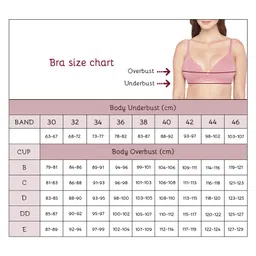 ECOMAMA Organic Cotton & BambooAntimicrobial Non-Padded Nursing Bra Floral Pattern - Pink image 2