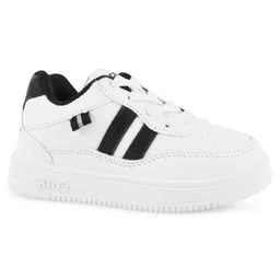 Lil Lollipop Placement Striped Lace Up Shoes - White image 3