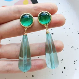 Just Lil Things Contemporary Shaped Drop Earrings-image-88
