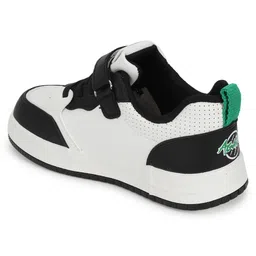 TRUFFLE COLLECTION Colour Blocked With Lace Up & Velcro Closure Sneakers - Black image 4