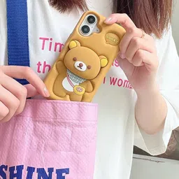 CASE CREATION Cartoon Characters Printed iPhone 16 Pro Bumper Case Mobile Accessories image 3