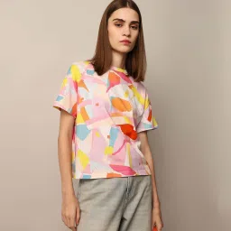 Only Multi-Colour Printed Boxy T-Shirt image 5