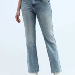 U.S. Polo Assn. Light Blue Cotton Bootcut Mid Rise Jeans-picture-45