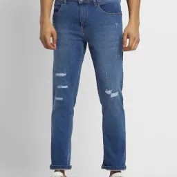 Forever 21 Blue Mid Waist Slim Fit Regular Length Jeans-image-55
