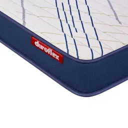 Duroflex Navy & White Foam Edge Dual Comfort Mattress - Double Size (74.8 L x 42.12 W x 4 H in.) image 5