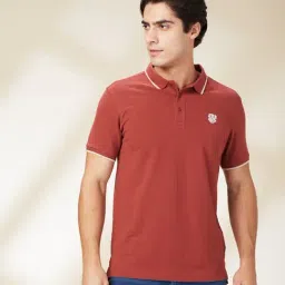 Being Human Orange Regular Fit Polo T-Shirt-picture-21