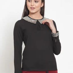 KASSUALLY Black Embellished Shirt-picture-20