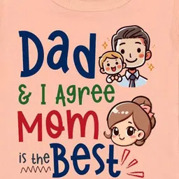 Arvesa Daddy & I Agree Mommy Is Best Printed Bodusuit image 3