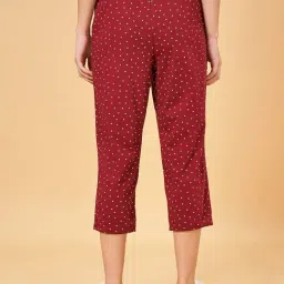 Dreamz by Pantaloons Red Cotton Printed Capris image 2