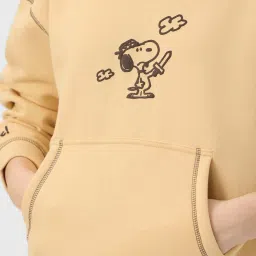 The Souled Store Cream Printed Hoodies image 5