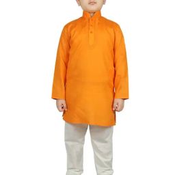 SG Yuvraj Kids Yellow & White Printed Kurta with Pyjama-picture-22