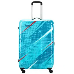 Aristocrat Radiance Blue Printed Hard Large Trolley Bag - 51 cm-image-3