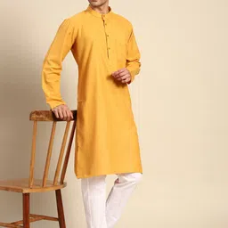 Anouk Pure Cotton Kurta With Pyjamas-picture-11