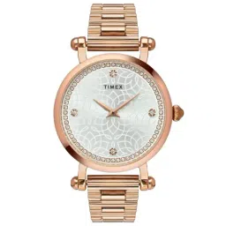 Timex Fria Women Silver Round Analog Watch - TWEL14301-image-96