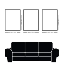 Nestroots Elegant Indian Woman Canvas Series Stretch Canvas Frame Wall Painting - Set of 3 image 5