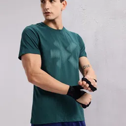 HRX by Hrithik Roshan Brand Logo Printed Training T-shirt-picture-10