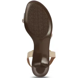 Carlton London Women's Beige Ankle Strap Sandals image 5