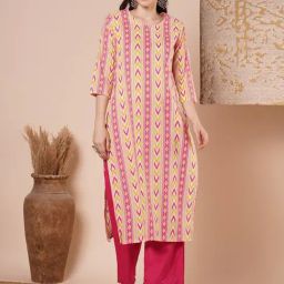 Fashor Multi Pure Cotton Printed Kurta-picture-32