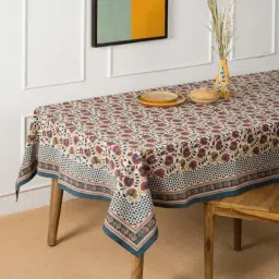 Fabindia Nazm Multi Cotton Printed Table Cloth-image-28