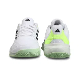 Adidas Men's CourtJam Control 3 White Tennis Shoes image 5