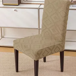 HOUSE OF QUIRKDiamond Texture 220 GSM Chair Cover-image-0