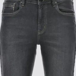 NUMERO UNO Washed Black Faded Mid Rise Slim Fit Solid Stretchable Jeans image 5