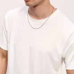 showoffff Showoff White Cotton Slim Fit T-Shirt image 5