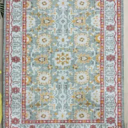 Urban Space Green Chenille Ethnic Motifs Anti-Skid Door Mat-image-68