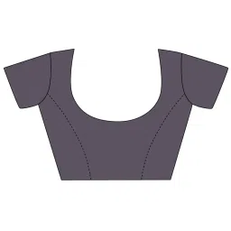 Elora Navy Blue Sigma Silk Printed Saree with Unstitched Blouse image 5