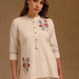 Soch Beige Cotton Flex Embroidered Top-picture-13