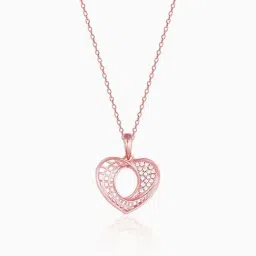 GIVA 925 Sterling Silver Rose Gold Pendant for Women-image-93