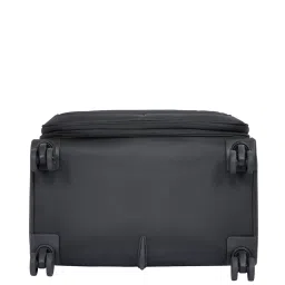 United Colors of Benetton Garret Black Printed Soft Large Trolley Bag -78 Cms image 5