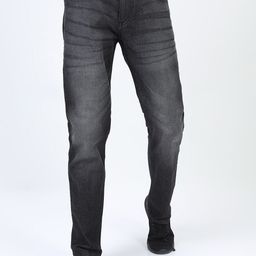 HIGHLANDER Men Black Straight Fit Clean look Light Fade Stretchable Jeans-picture-45