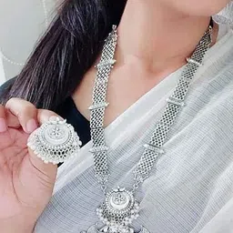 PINGHAKS Silver-Plated Jewellery Set image 2