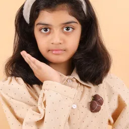 BAESD Polka Dot Print Puff Sleeve Fit & Flare Dress image 5