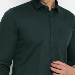 Duke Green Slim fit Solid Shirt image 5